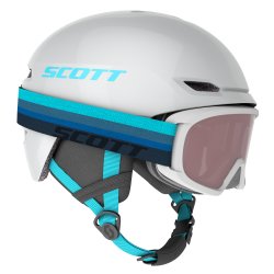 Scott Skihelm Set  Combo Keeper 2 Helm mit Skibrille jr witty pearl wei&szlig;  I Brille