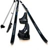 Langlauf Ski Set Fischer Twin Skin Cruiser,Schuhe, Stöcke  und Bindung Fellski S für 45-60 kg 47 130
